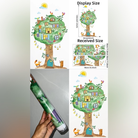 Kids Wall Treehouse Stickers Room Decor - Picture 4 of 7